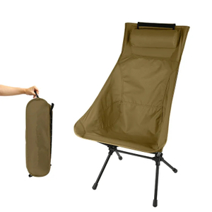 Hot Sell in Japan And Korea Market Alu 7075 Lightweight Highback Camping Beach Chair with Pillow