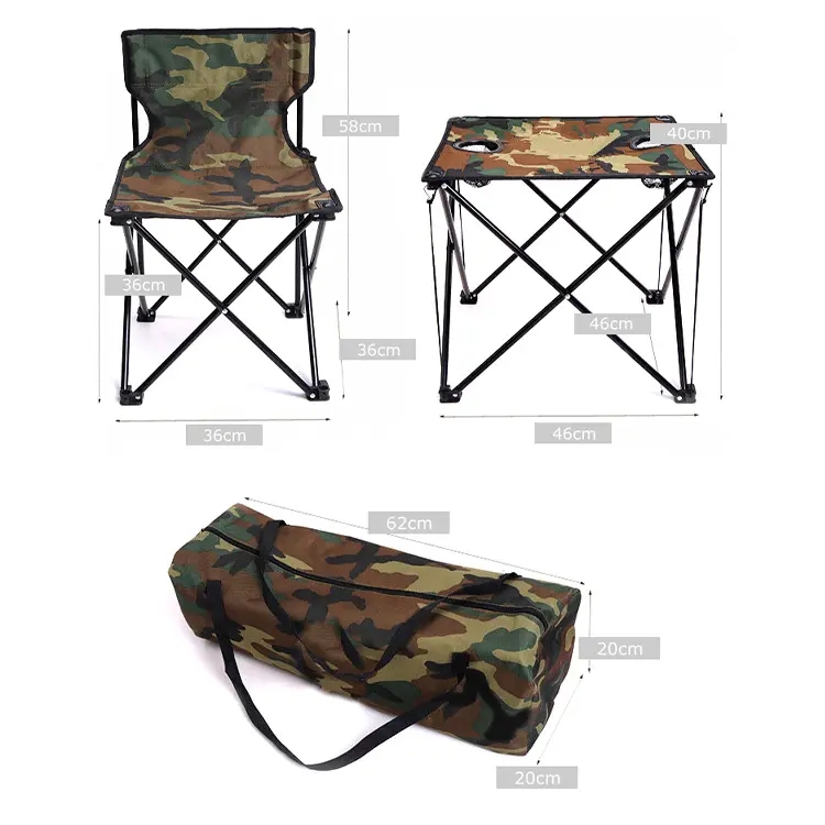 Outdoor Family Camping Folding Table And Chair Portable Camping Furniture Set